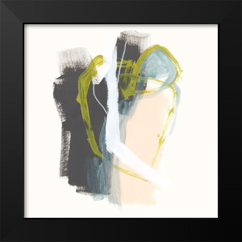 Mixed Metaphor VII Black Modern Wood Framed Art Print by Vess, June Erica