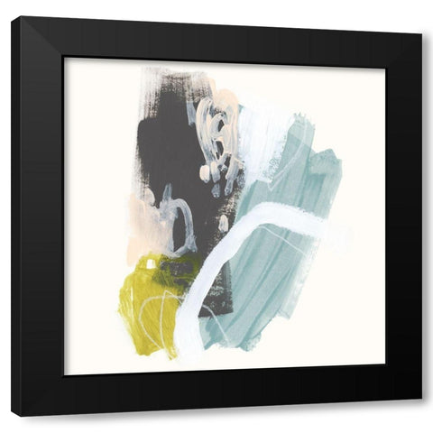 Mixed Metaphor VIII Black Modern Wood Framed Art Print by Vess, June Erica