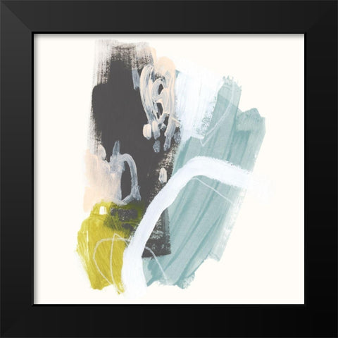 Mixed Metaphor VIII Black Modern Wood Framed Art Print by Vess, June Erica