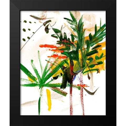 Jungle in My Heart I Black Modern Wood Framed Art Print by Wang, Melissa