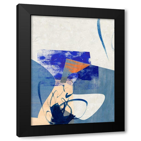 Night Fragment I Black Modern Wood Framed Art Print with Double Matting by Wang, Melissa