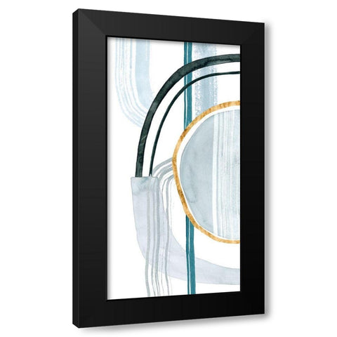 Gradient Gears I Black Modern Wood Framed Art Print by Popp, Grace