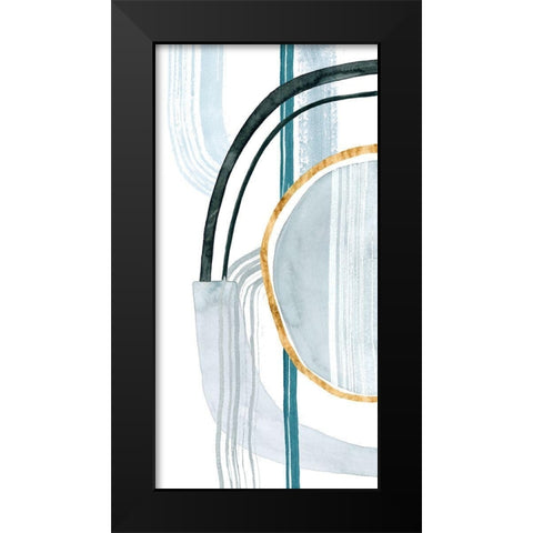 Gradient Gears I Black Modern Wood Framed Art Print by Popp, Grace