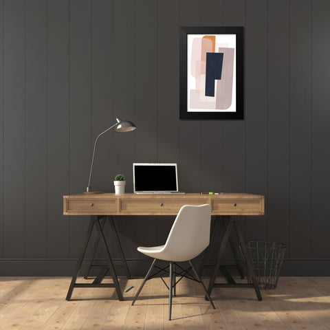 Embedded I Black Modern Wood Framed Art Print by Scarvey, Emma