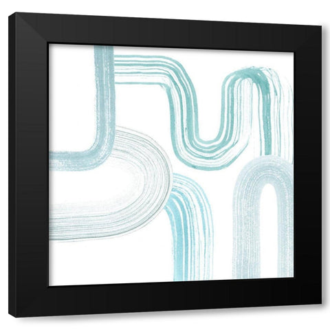 Gemstone Streams I Black Modern Wood Framed Art Print by Popp, Grace