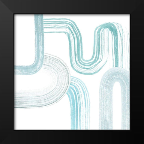 Gemstone Streams I Black Modern Wood Framed Art Print by Popp, Grace