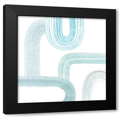 Gemstone Streams II Black Modern Wood Framed Art Print with Double Matting by Popp, Grace