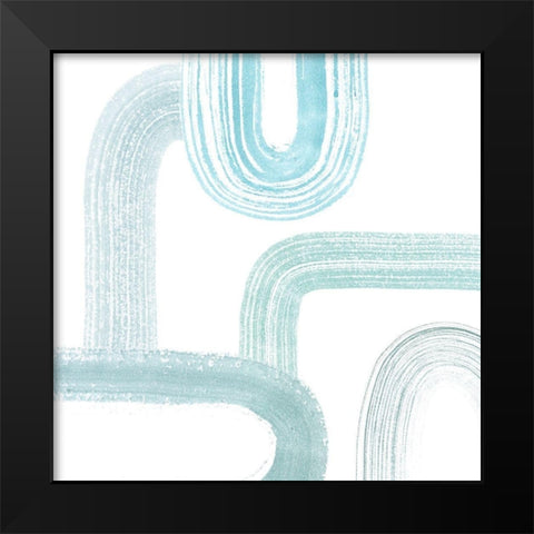 Gemstone Streams II Black Modern Wood Framed Art Print by Popp, Grace