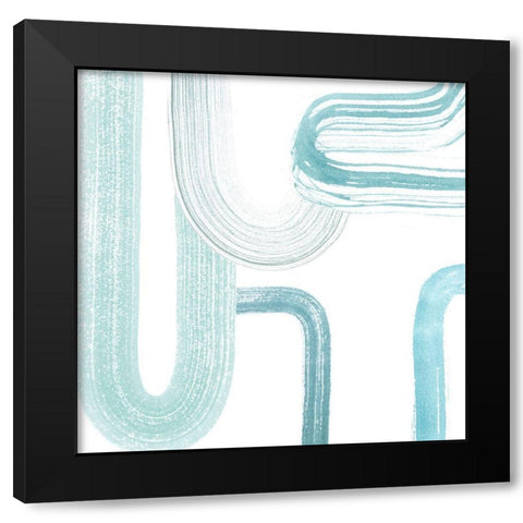 Gemstone Streams III Black Modern Wood Framed Art Print with Double Matting by Popp, Grace