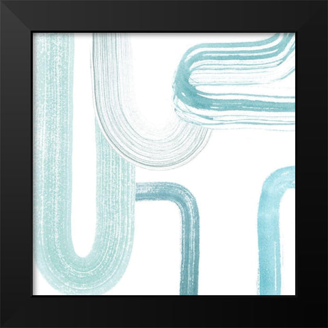 Gemstone Streams III Black Modern Wood Framed Art Print by Popp, Grace