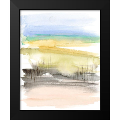 Grassy Marsh II Black Modern Wood Framed Art Print by Goldberger, Jennifer