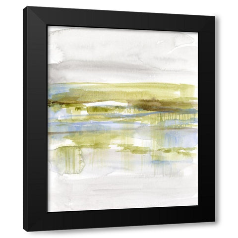 Olive Marsh I Black Modern Wood Framed Art Print with Double Matting by Goldberger, Jennifer