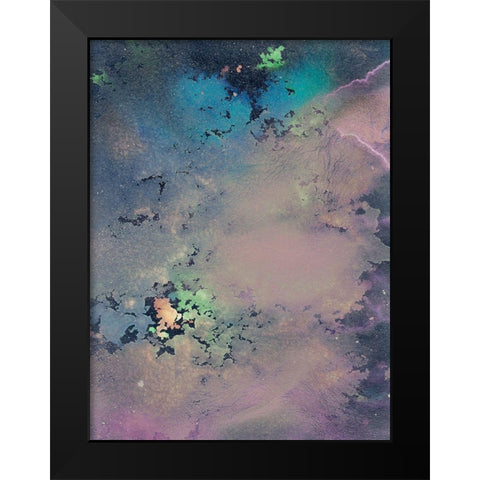Cosmic Unicorn II Black Modern Wood Framed Art Print by Ilosky, Pam