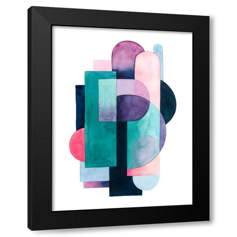Urban Deco II Black Modern Wood Framed Art Print with Double Matting by Popp, Grace