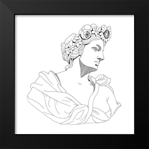 Garden Goddess I Black Modern Wood Framed Art Print by Popp, Grace