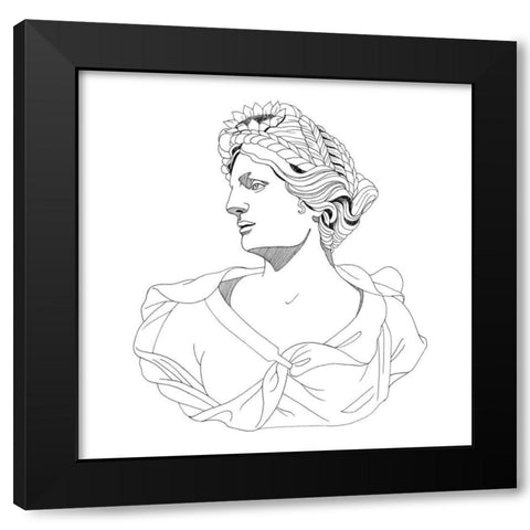 Garden Goddess II Black Modern Wood Framed Art Print by Popp, Grace