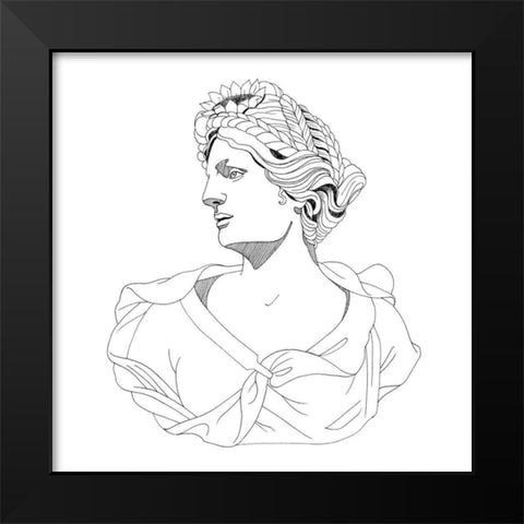 Garden Goddess II Black Modern Wood Framed Art Print by Popp, Grace