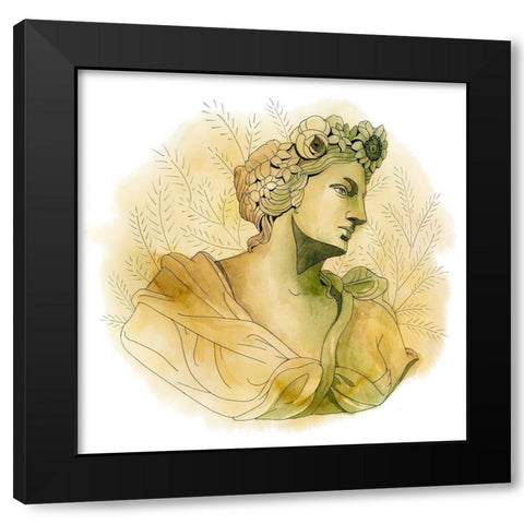 Garden Goddess III Black Modern Wood Framed Art Print with Double Matting by Popp, Grace