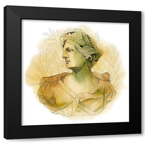Garden Goddess IV Black Modern Wood Framed Art Print with Double Matting by Popp, Grace