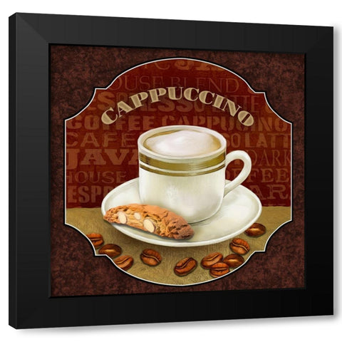 Coffee Illustration III Black Modern Wood Framed Art Print by White, Abby