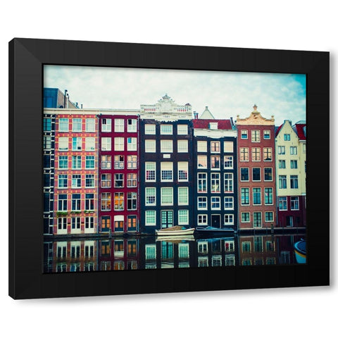 Canal Vibes I Black Modern Wood Framed Art Print with Double Matting by Quintero, Sonja