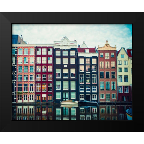Canal Vibes I Black Modern Wood Framed Art Print by Quintero, Sonja