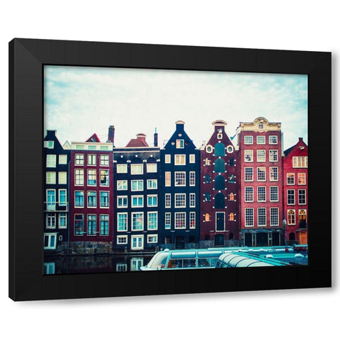 Canal Vibes II Black Modern Wood Framed Art Print by Quintero, Sonja