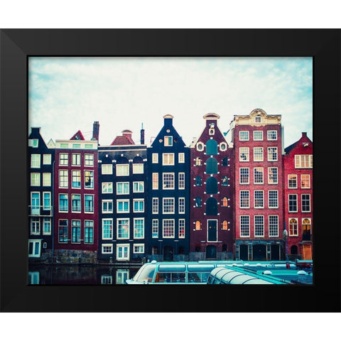 Canal Vibes II Black Modern Wood Framed Art Print by Quintero, Sonja