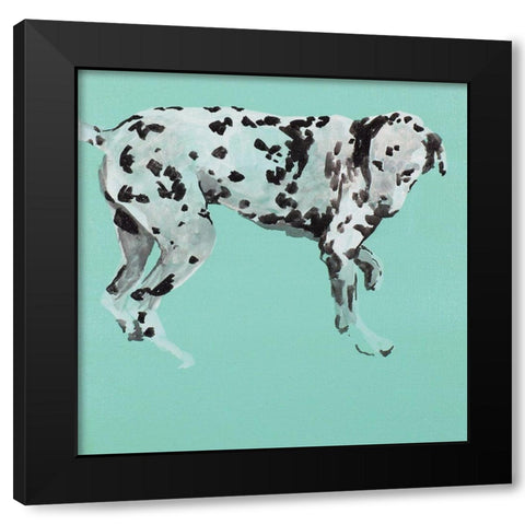 Pop Modern Dog I Black Modern Wood Framed Art Print by A Very Modern Dog