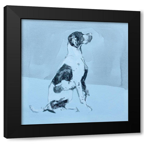Pop Modern Dog III Black Modern Wood Framed Art Print with Double Matting by A Very Modern Dog