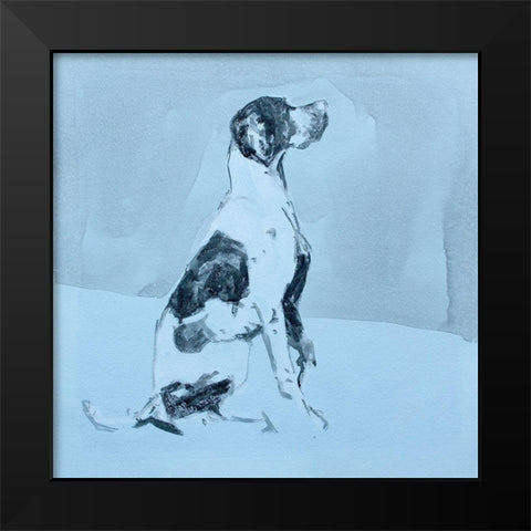 Pop Modern Dog III Black Modern Wood Framed Art Print by A Very Modern Dog
