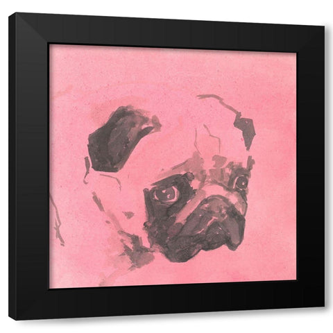 Pop Modern Dog IV Black Modern Wood Framed Art Print with Double Matting by A Very Modern Dog