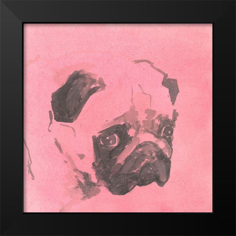 Pop Modern Dog IV Black Modern Wood Framed Art Print by A Very Modern Dog