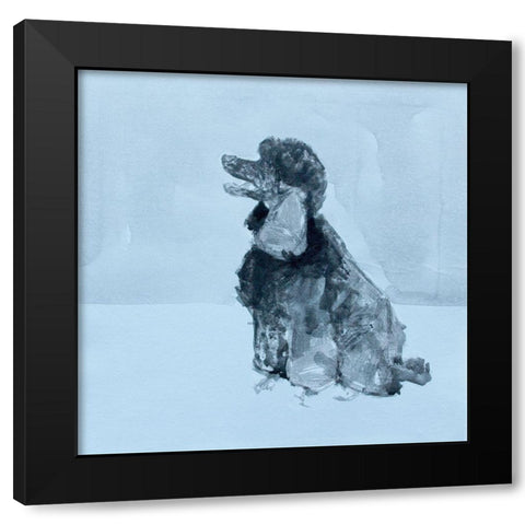 Pop Modern Dog V Black Modern Wood Framed Art Print by A Very Modern Dog