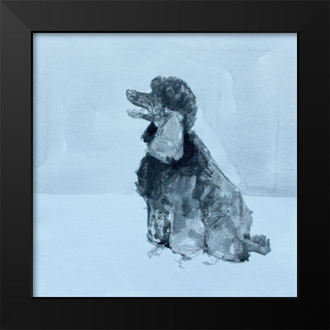 Pop Modern Dog V Black Modern Wood Framed Art Print by A Very Modern Dog
