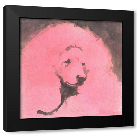 Pop Modern Dog VI Black Modern Wood Framed Art Print by A Very Modern Dog