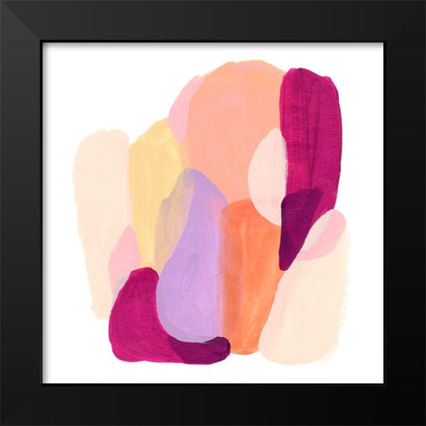 Piquant Forms I Black Modern Wood Framed Art Print by Vess, June Erica