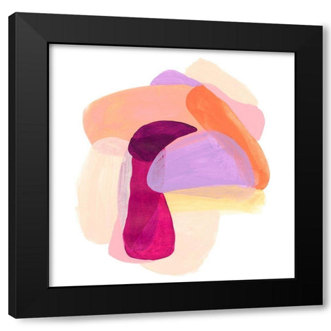 Piquant Forms II Black Modern Wood Framed Art Print with Double Matting by Vess, June Erica