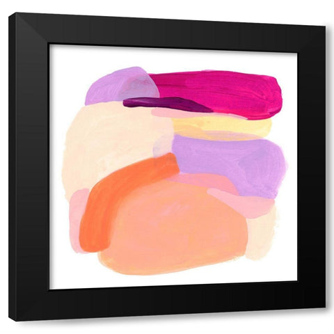 Piquant Forms III Black Modern Wood Framed Art Print by Vess, June Erica