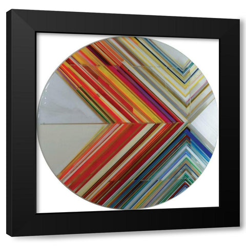 Rossano II Black Modern Wood Framed Art Print with Double Matting by Bellissimo Art