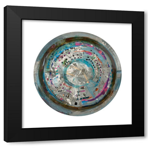 Galileos Assistant III Black Modern Wood Framed Art Print with Double Matting by Bellissimo Art