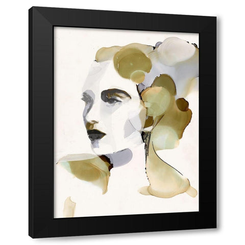 Organic Portrait I Black Modern Wood Framed Art Print with Double Matting by Borges, Victoria