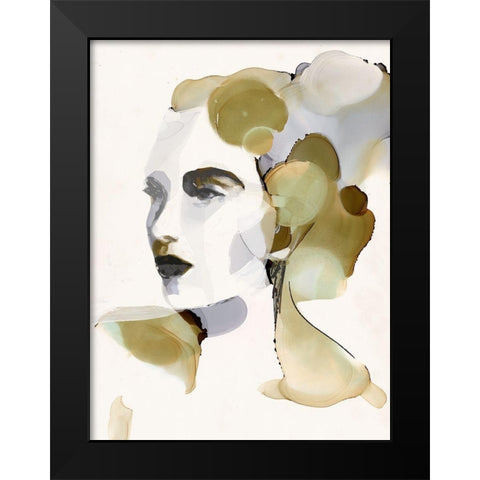 Organic Portrait I Black Modern Wood Framed Art Print by Borges, Victoria