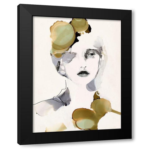 Organic Portrait II Black Modern Wood Framed Art Print by Borges, Victoria