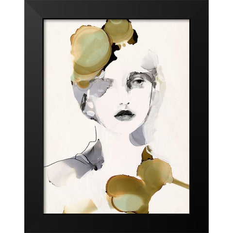 Organic Portrait II Black Modern Wood Framed Art Print by Borges, Victoria