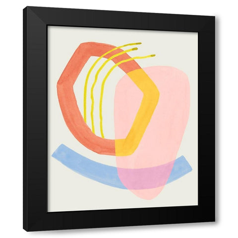 Mod Stitch I Black Modern Wood Framed Art Print by Popp, Grace