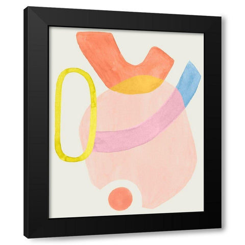 Mod Stitch III Black Modern Wood Framed Art Print by Popp, Grace