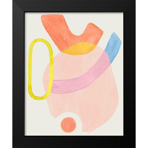 Mod Stitch III Black Modern Wood Framed Art Print by Popp, Grace
