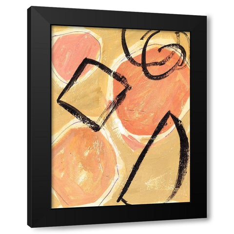 Landing II Black Modern Wood Framed Art Print by Wang, Melissa