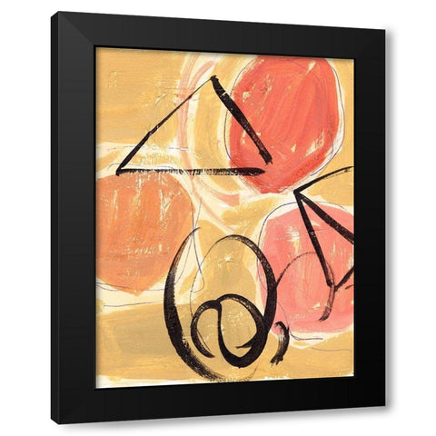 Landing III Black Modern Wood Framed Art Print by Wang, Melissa